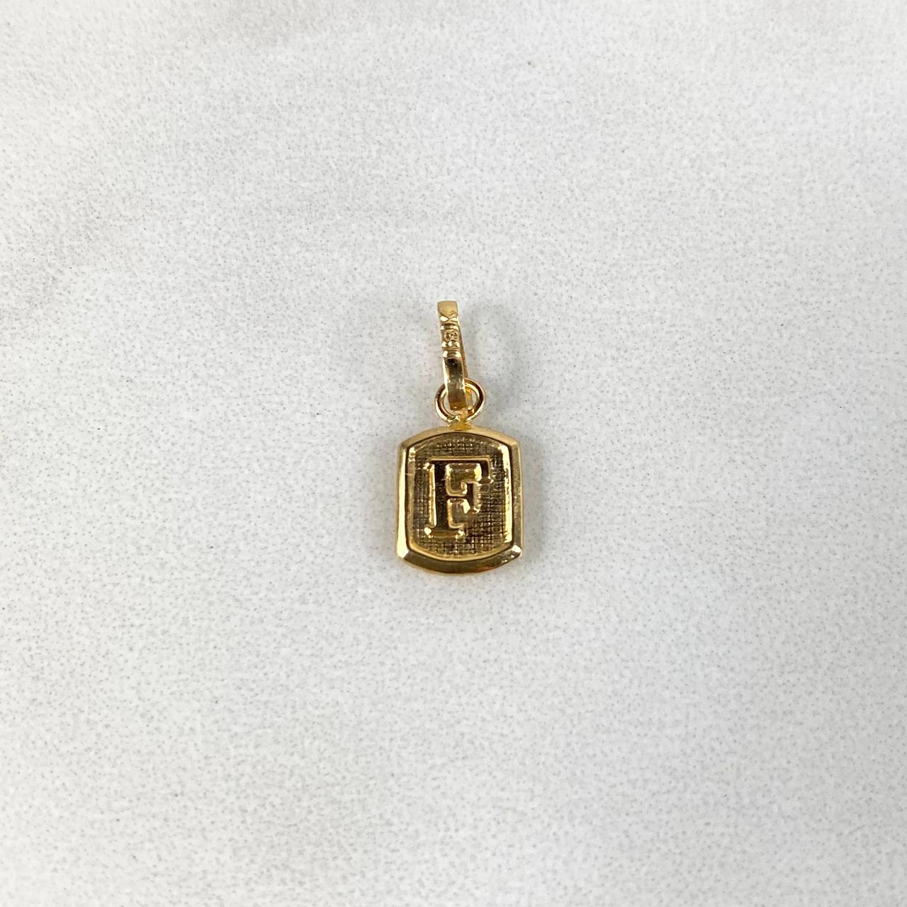Dije Letra F 0.35g / 1.5cm Oro Amarillo 18K