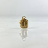 Dije Marco Letra L 0.35gr / 1.5cm / Oro Amarillo