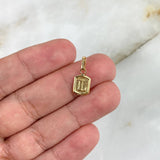 Dije Marco Letra L 0.35gr / 1.5cm / Oro Amarillo