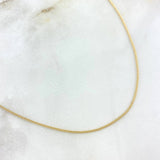 Cadena Mini Cubana 1.1gr / 60cm / 1mm Oro Amarillo +1