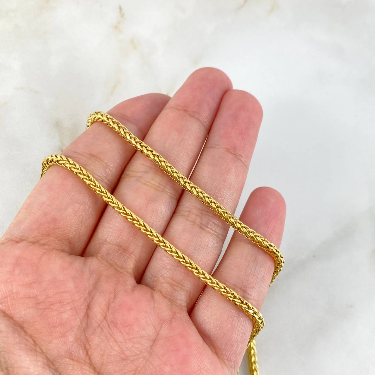 Cadena Franco 8gr / 60cm / 2.5mm Oro Amarillo +4 *