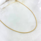 Cadena Cubana 1.65gr / 45cm / 1.6mm Oro Amarillo +1 18K *