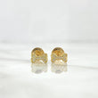 Topos Moño 0.7gr / 7mm Circones Blancos Oro Amarillo