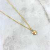 Cadena Lazo 0.8gr / 45cm + Dije Corazón 0.3gr / 1.3cm Oro Amarillo (Oferta)