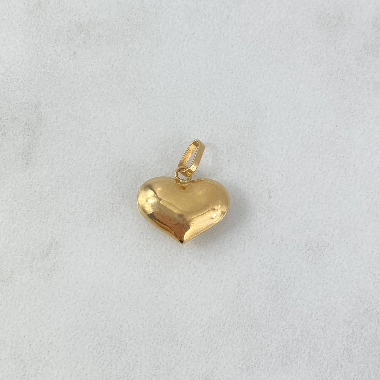 Dije Corazón 0.65gr / 1.8cm / Troquelado Oro Amarillo
