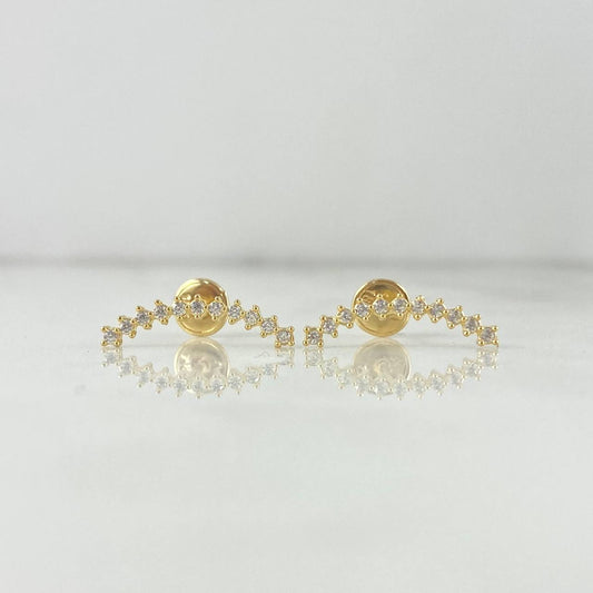 Topos Arco Estela 0.8gr / 1.5cm / Oro 18K