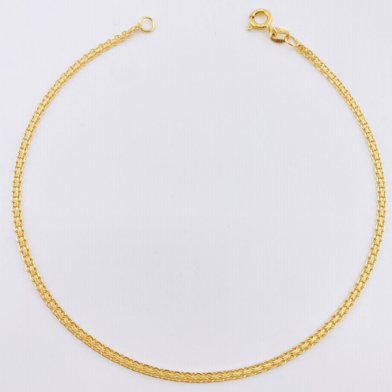 Tobillera China 2.45gr / 24.5cm / 2.2mm Oro Amarillo +1 18K ©