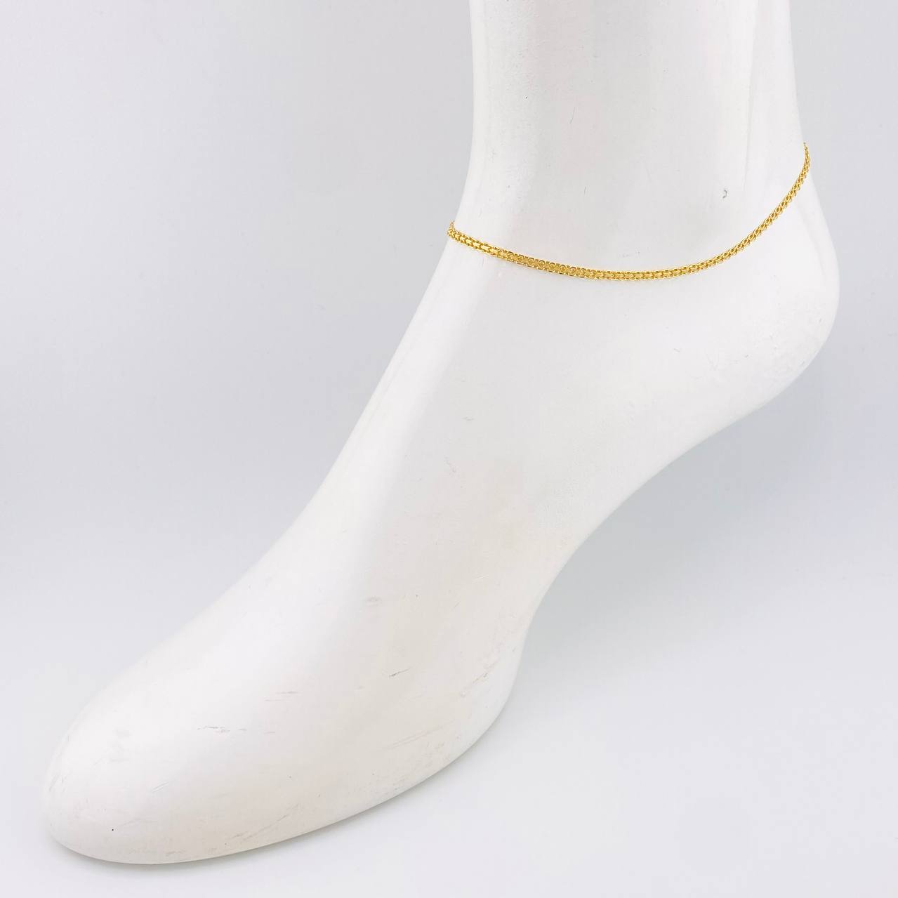 Tobillera China 2.45gr / 25cm / 2.2mm Oro Amarillo +1 18K ©