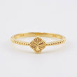 Anillo Trebol Dorado 1.55gr / T7 3/4 / Oro Amarillo Nac.Esp. 18K ©