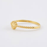 Anillo Trebol Dorado 1.55gr / T7 3/4 / Oro Amarillo Nac.Esp. 18K ©