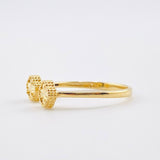 Anillo Doble Trebol 1.95gr / T7 3/4 / Oro Amarillo Nac.Esp. 18K ©