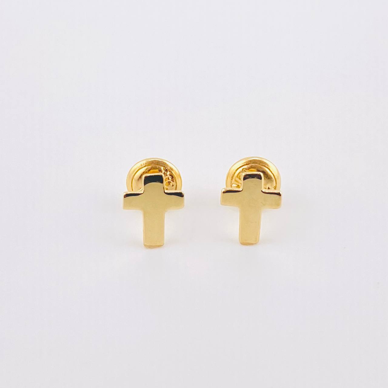 Topos Cruz 0.72gr / 7.7mm Oro Amarillo 18K ©