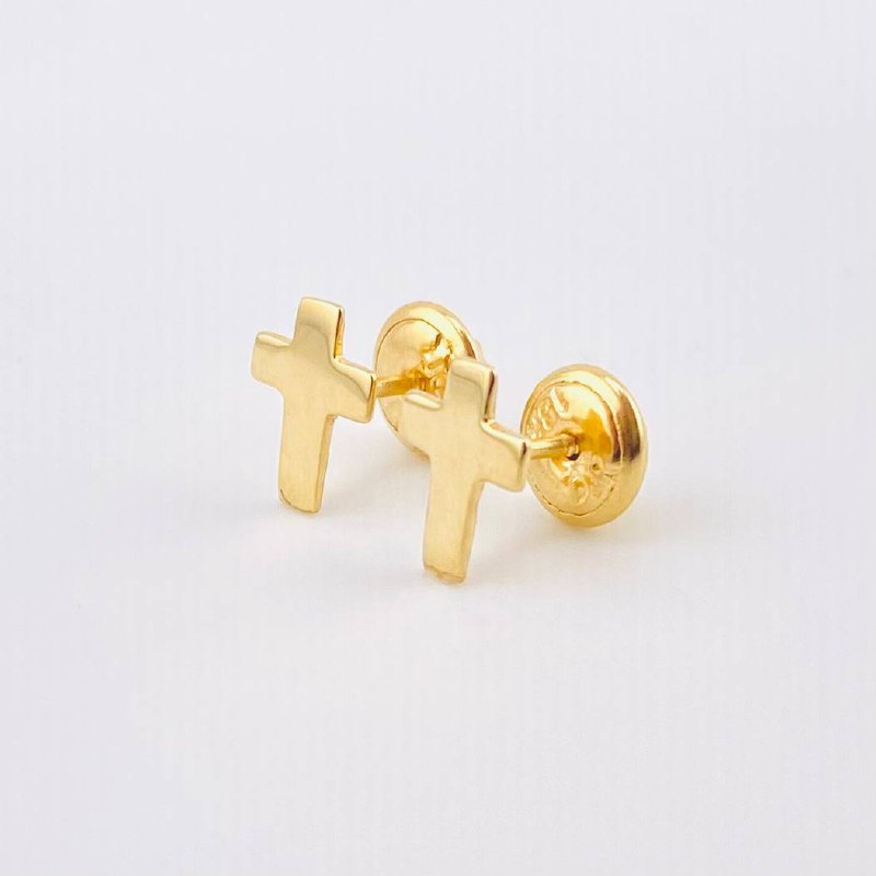 Topos Cruz 0.72gr / 7.7mm Oro Amarillo 18K ©