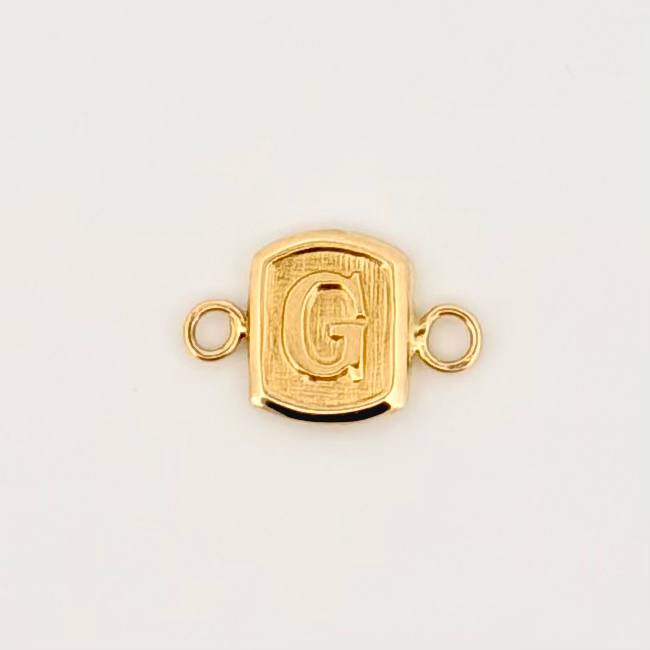 Herraje Letra G 0.3gr / 1.2cm / Oro Amarillo 18K *