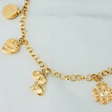 Pulso Charms 5.8gr / 17.5cm / 4mm Oro Amarillo 18K %