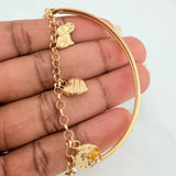 Pulso Charms 5.8gr / 17.5cm / 4mm Oro Amarillo 18K %