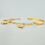Pulso Charms 5.75gr / 17cm / 4mm Oro Amarillo 18K %