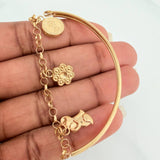 Pulso Charms 5.75gr / 17cm / 4mm Oro Amarillo 18K %