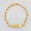 Pulso Bebé GC Placa Rectangular 1.8g / 15cm / 3.5mm Oro Amarillo 18K