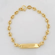 Pulso Bebé GC Placa Rectangular 1.85g / 15cm / 3.5mm Oro Amarillo 18K