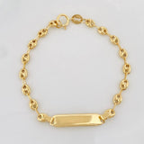 Pulso Bebé GC Placa Rectangular 1.8g / 15cm / 3.5mm Oro Amarillo 18K