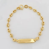 Pulso Bebé GC Placa Rectangular 1.85g / 15cm / 3.5mm Oro Amarillo 18K