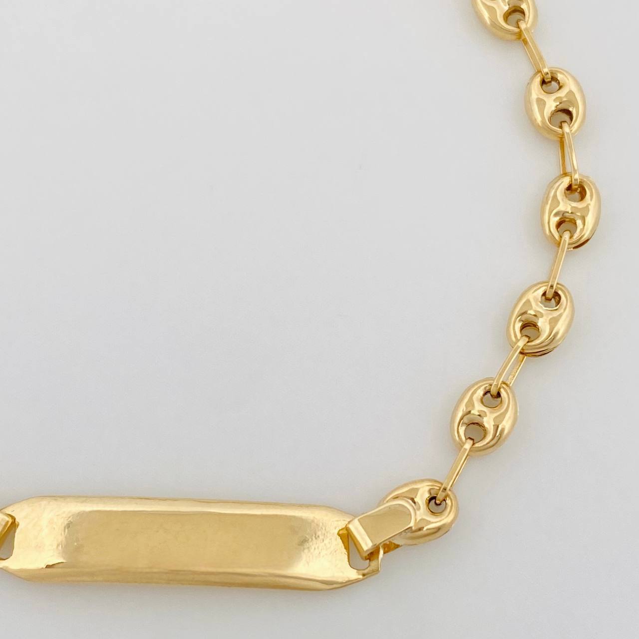 Pulso Bebé GC Placa Rectangular 1.8g / 15cm / 3.5mm Oro Amarillo 18K