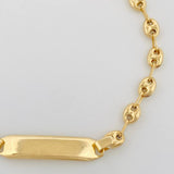 Pulso Bebé GC Placa Rectangular 1.8g / 15cm / 3.5mm Oro Amarillo 18K
