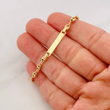 Pulso GC Placa Rectangular 2.2g / 17.05cm / 3.69mm Oro Amarillo 18K