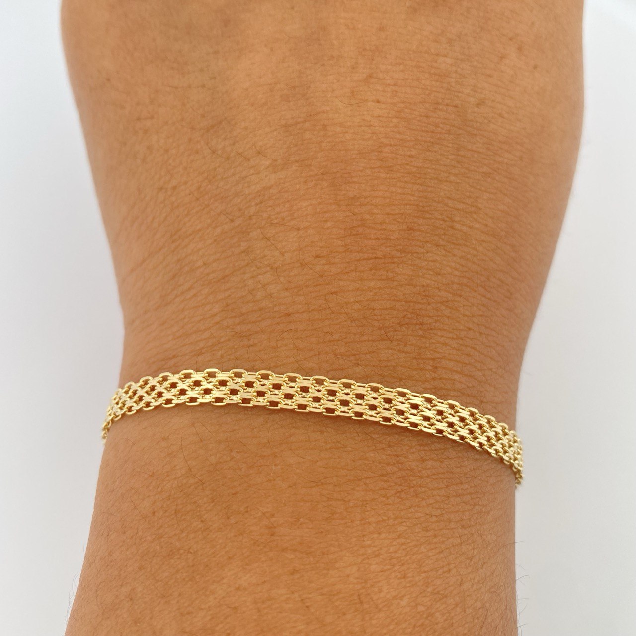 Pulso China 4.8gr / 19.5cm / 4.3mm Oro Amarillo +1 18K &