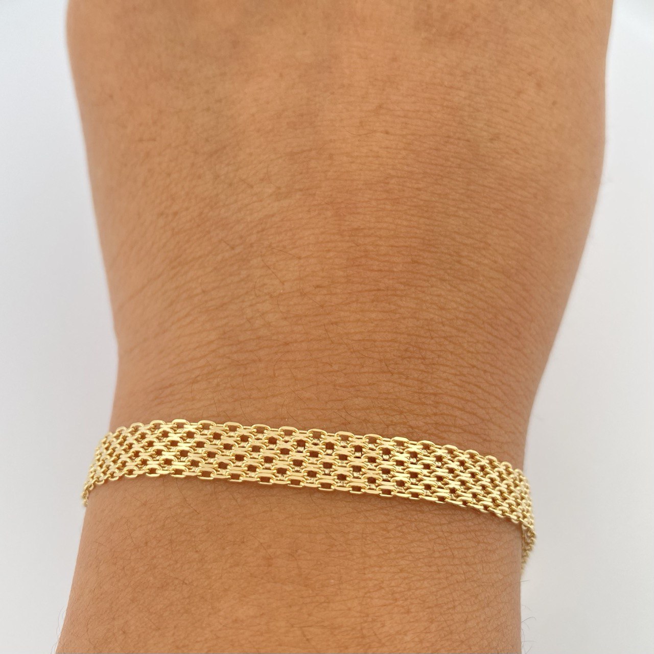 Pulso China 7.5gr / 20cm / 6.4mm Oro Amarillo +1 18K &