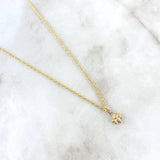 Cadena Lazo 0.9gr / 45cm + Dije Abeja 0.25gr / 1cm Oro Amarillo (Oferta) ©