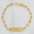 Pulso Bebé GC Ovalada 1.9g / 15cm / 3.57mm Oro Amarillo 18K
