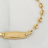 Pulso Bebé GC Ovalada 1.9g / 15cm / 3.57mm Oro Amarillo 18K