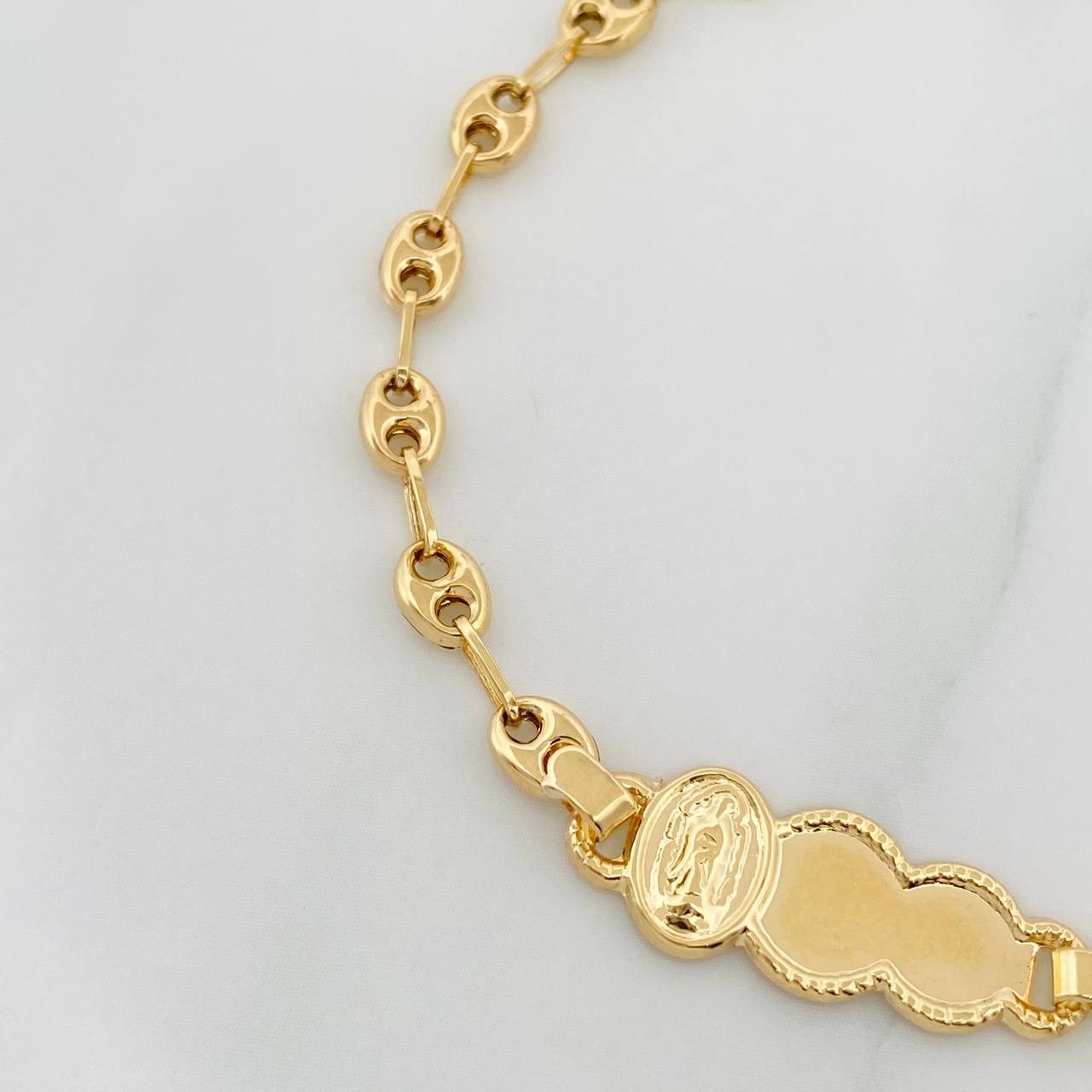 Pulso GC Nube Virgen de la Guadalupe 2.6g / 17cm / 4.64mm Oro Amarillo 18K