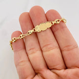 Pulso GC Placa Nube Divino Niño 2g / 15cm / 3.5mm Oro Amarillo 18K