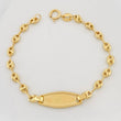 Pulso Bebé GC Ovalada 1.9g / 14.05cm / 3.44mm Oro Amarillo 18K