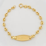 Pulso Bebé GC Ovalada 1.9g / 14.05cm / 3.44mm Oro Amarillo 18K