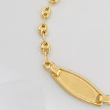 Pulso Bebé GC Ovalada 1.9g / 14.05cm / 3.44mm Oro Amarillo 18K