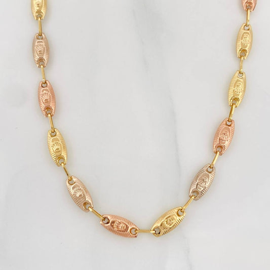 Cadena Rustica Corona 10.05g / 60cm / 4.34mm Tres Oros 18K