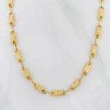 Cadena Rustica Tribal 10.4g / 60cm / 3.45mm Oro Amarillo 18K