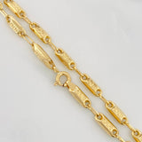 Cadena Rustica Tribal 10.4g / 60cm / 3.45mm Oro Amarillo 18K