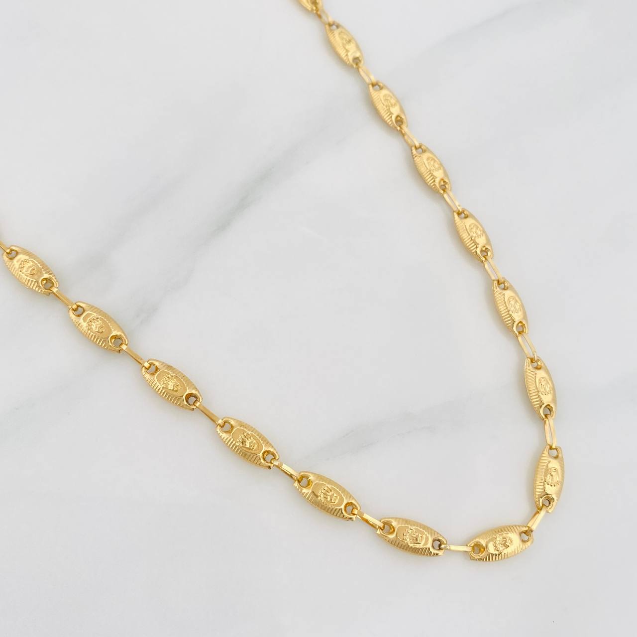 Cadena Rustica Corona 10.25g / 60cm / 4.6mm Oro Amarillo 18K