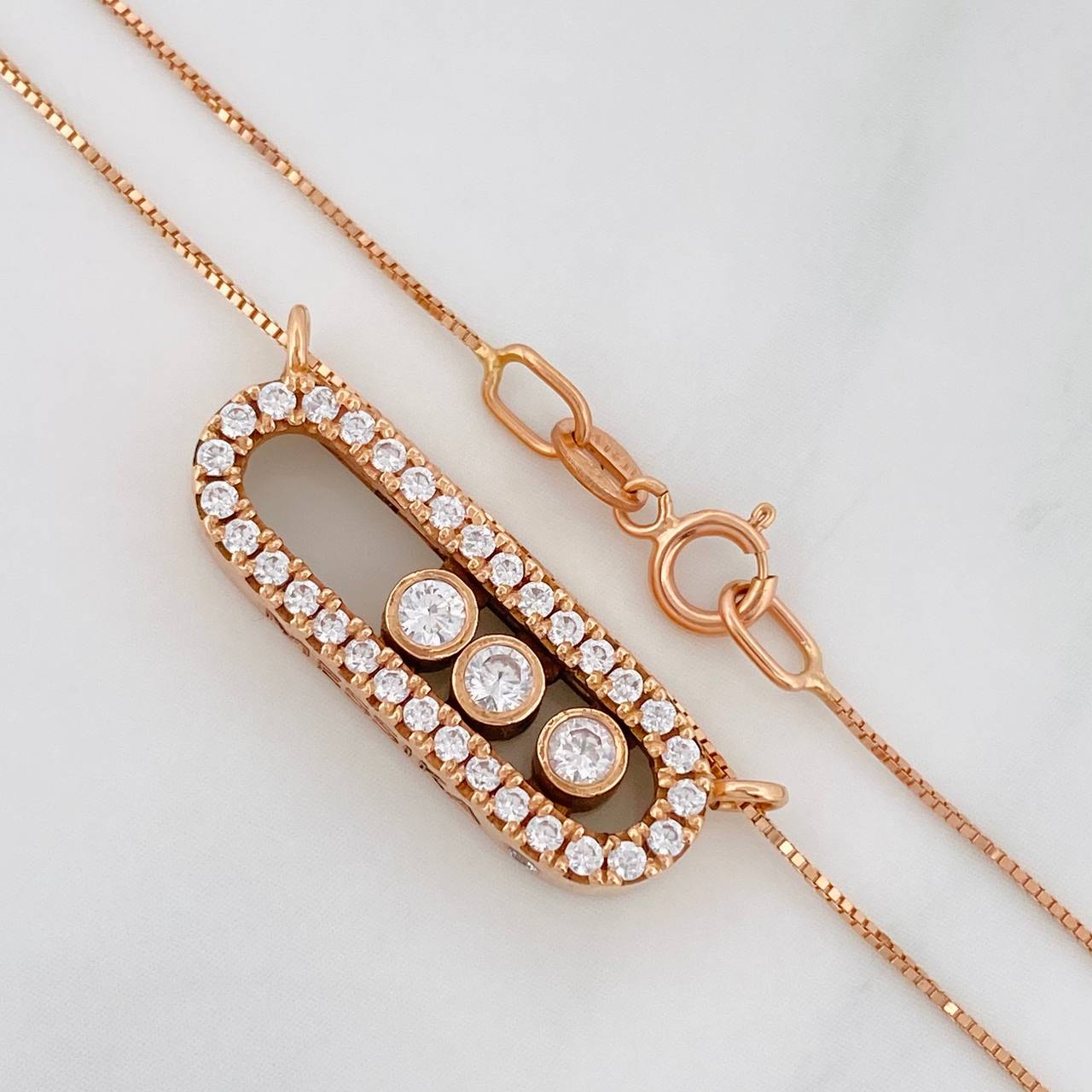 Cadena Veneciana Msk 4.65g / 45cm / 0.62mm Oro Rosa 18K