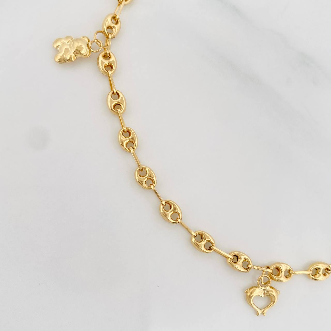 Tobillera GC 3.6g / 25.05cm / 3.55mm Oro Amarillo 18K