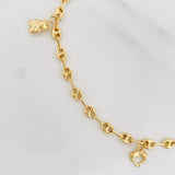 Tobillera GC 3.6g / 25.05cm / 3.55mm Oro Amarillo 18K