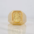 Anillo Sagrado Corazón de Jesús 3.85g / T10 Oro Amarillo 18K