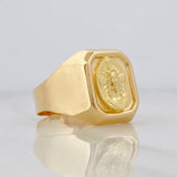 Anillo Sagrado Corazón de Jesús 3.85g / T10 Oro Amarillo 18K