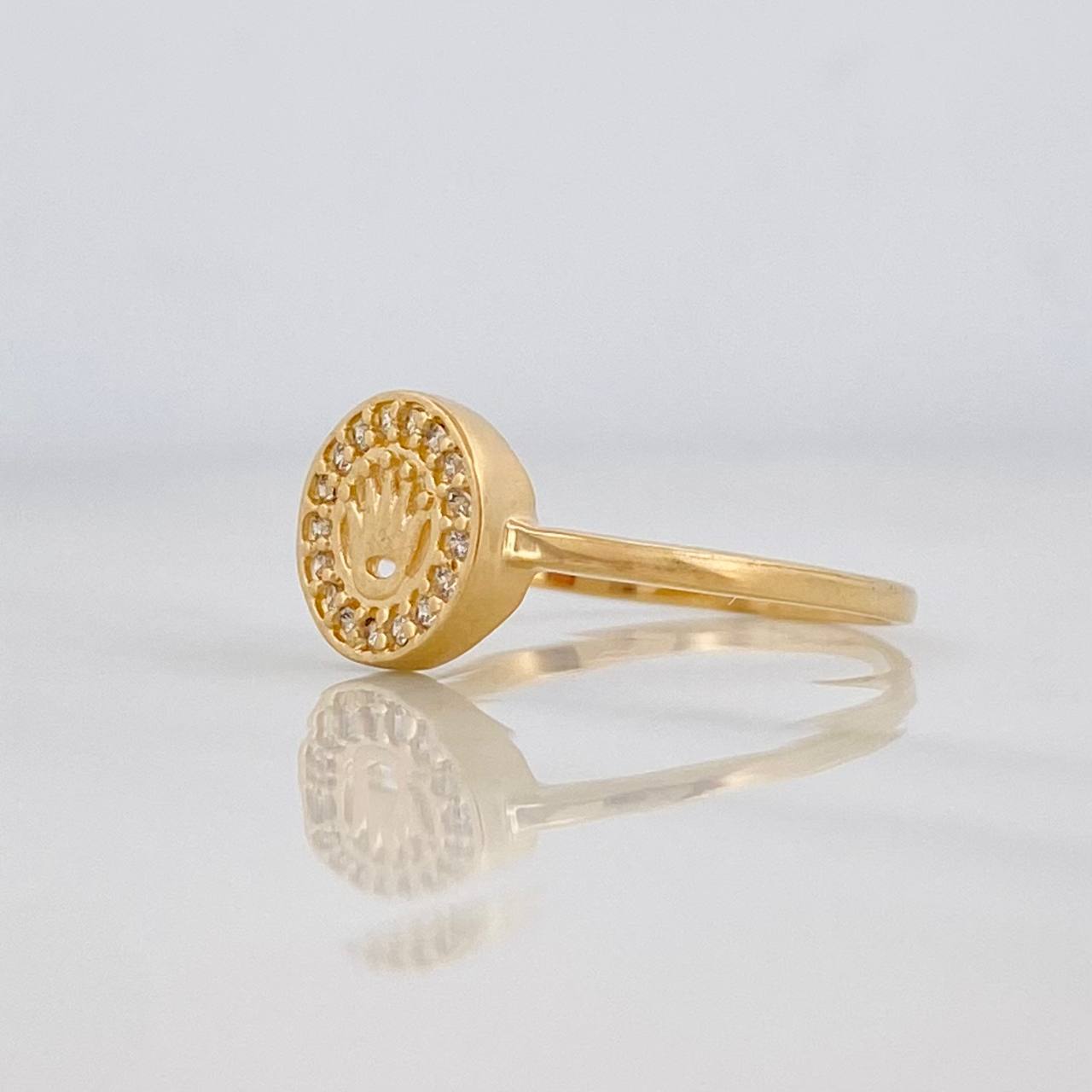 Anillo Corona 1.95g / T7 1/2 Oro Amarillo 18K