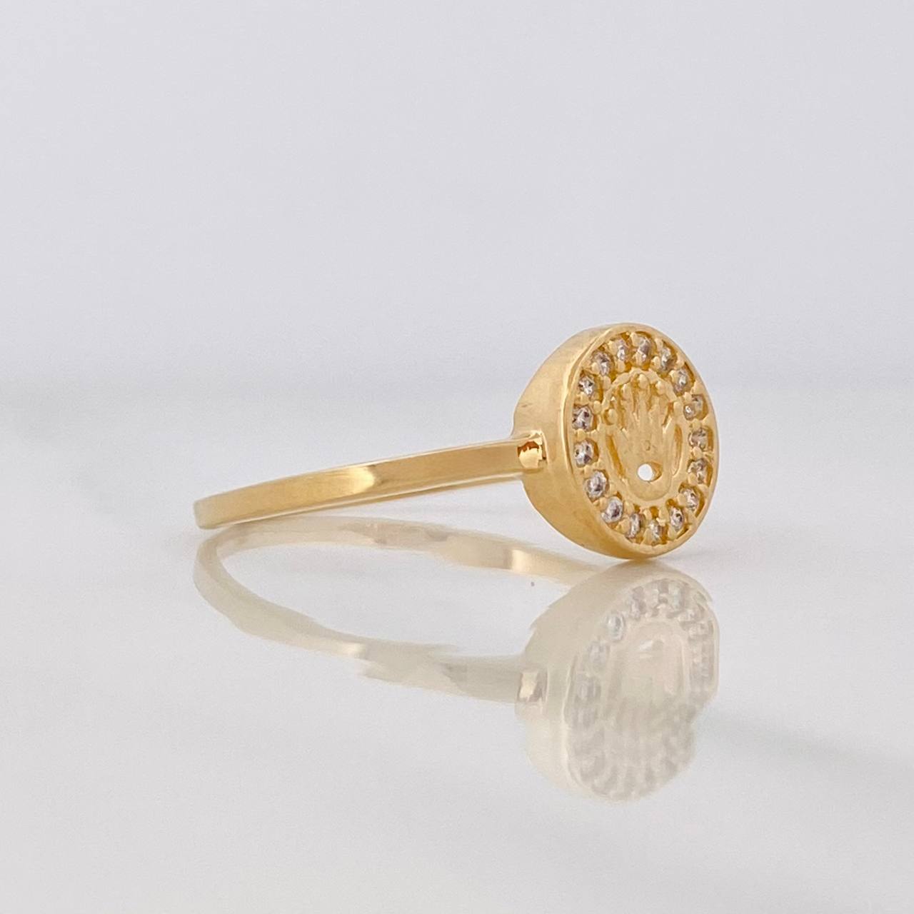 Anillo Corona 1.95g / T7 1/2 Oro Amarillo 18K